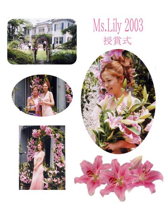 ２００３年のMs.Lily(ミズ・リリー)は川原亜矢子さんに決定！（2003/5/17）