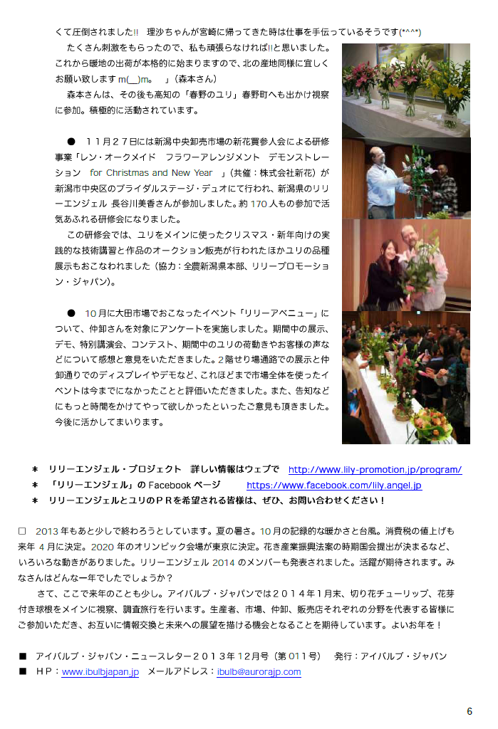 アイバルブ・ジャパン ニュースレター 2013年12月号（2013/12/5）