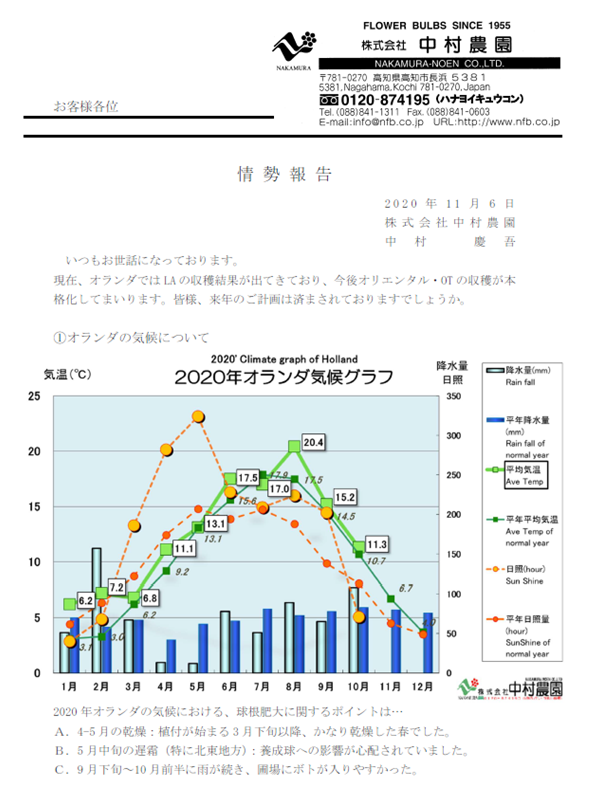 情勢報告(2020/11/6)