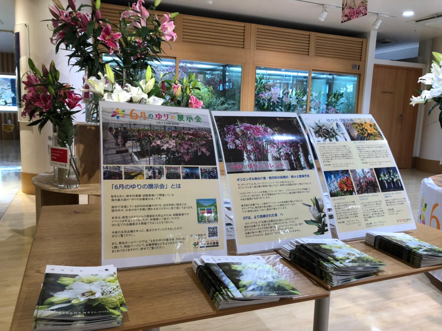 なにわ花いちば Jf鶴見花き 出張展示会 Lily Fair June At The Flower Auction 株式会社中村農園