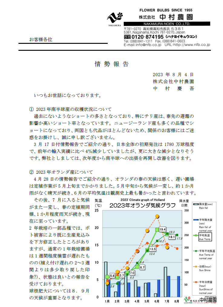 情勢報告(2023/08/04)